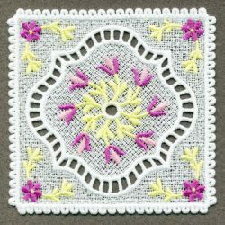 FSL Floral Coasters 01 machine embroidery designs