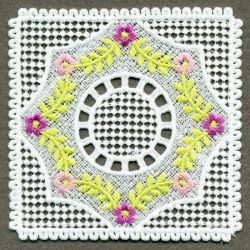 FSL Floral Coasters 06 machine embroidery designs