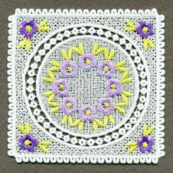 FSL Floral Coasters 09 machine embroidery designs