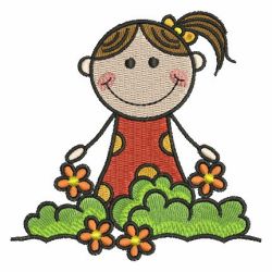 Stick Children 03 machine embroidery designs