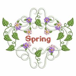 Spring Leaves 03 machine embroidery designs