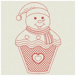 Redwork Christmas Decoration 03(Lg) machine embroidery designs