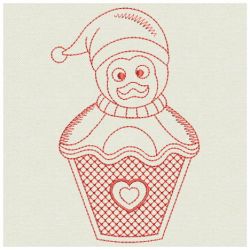 Redwork Christmas Decoration 05(Lg) machine embroidery designs