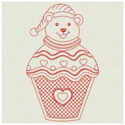 Redwork Christmas Decoration 06(Lg) machine embroidery designs