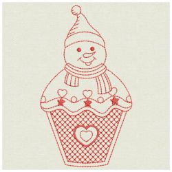 Redwork Christmas Decoration 09(Lg) machine embroidery designs