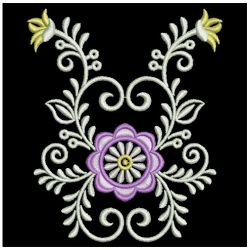 Heirloom Decorative Flowers 02 machine embroidery designs