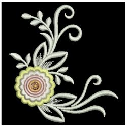 Heirloom Decorative Flowers 08 machine embroidery designs