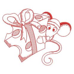 Redwork Christmas Mice 10(Md)