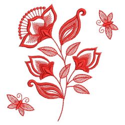 Redwork Fancy Flower 06(Lg) machine embroidery designs