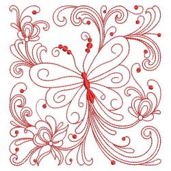 Redwork Rosemaling Butterflies 06(Lg)