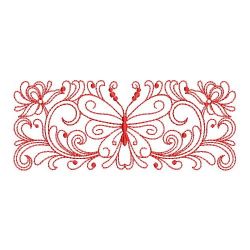 Redwork Rosemaling Butterflies 10(Lg)