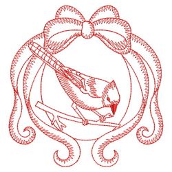 Redwork Christmas Birds 10(Lg) machine embroidery designs