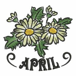 Flower Of The Month 1 04 machine embroidery designs