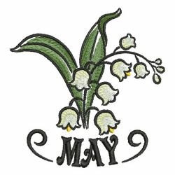 Flower Of The Month 1 05 machine embroidery designs