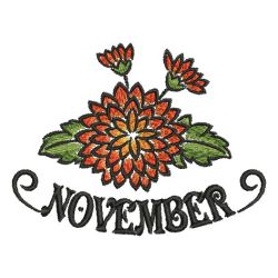 Flower Of The Month 1 11 machine embroidery designs