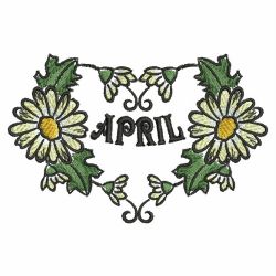 Flower Of The Month 3 04 machine embroidery designs