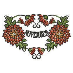 Flower Of The Month 3 11 machine embroidery designs