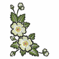 State Flower Corners 1 08 machine embroidery designs