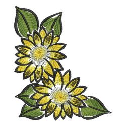 State Flower Corners 2 04 machine embroidery designs