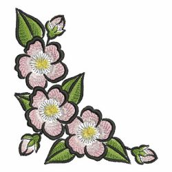 State Flower Corners 2 10 machine embroidery designs