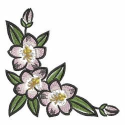 State Flower Corners 5 07 machine embroidery designs