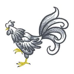 Ink Roosters 02(Lg) machine embroidery designs