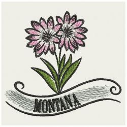 US State Flowers 3 04 machine embroidery designs