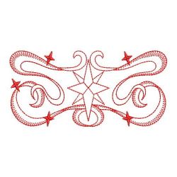 Redwork Ribbon Christmas 08(Lg) machine embroidery designs