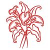 Redwork Heirloom Calla Lily 07(Md)