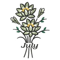 Flowers of the Month 4 07(Sm) machine embroidery designs