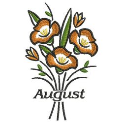 Flowers of the Month 4 08(Sm) machine embroidery designs