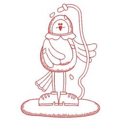 Redwork Cute Birds(Lg) machine embroidery designs