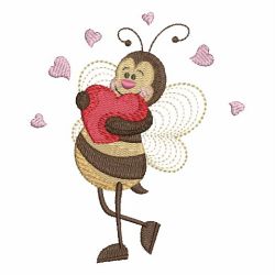 Valentine Bee 08 machine embroidery designs