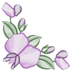 Rippled Flame Pea 03(Lg) machine embroidery designs