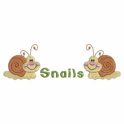 Cute Snails machine embroidery designs