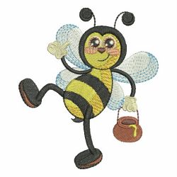 Lovely Bee 09 machine embroidery designs