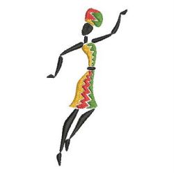 African Silhouette machine embroidery designs