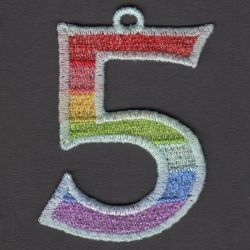 FSL Rainbow Numbers 05 machine embroidery designs