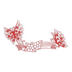 Redwork Butterfly In Flight 03(Lg) machine embroidery designs