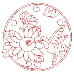 Redwork Hummingbirds 04(Sm) machine embroidery designs