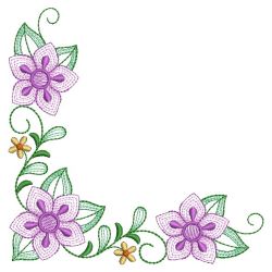 Flower Corners 10(Md) machine embroidery designs