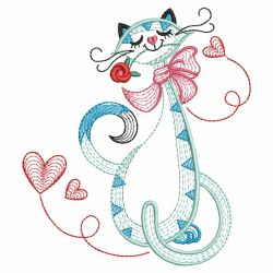 Valentine Cat 09(Lg) machine embroidery designs