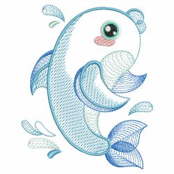 Rippled Sea Animals 01(Lg) machine embroidery designs