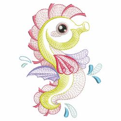 Rippled Sea Animals 04(Md) machine embroidery designs