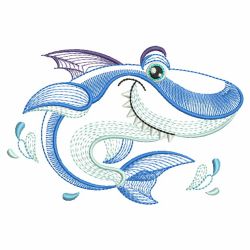 Rippled Sea Animals 06(Md) machine embroidery designs