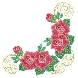 Heirloom Red Roses 06(Sm) machine embroidery designs