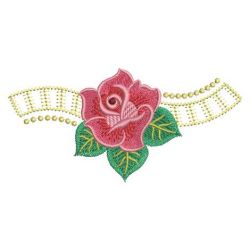 Heirloom Red Roses 09(Md) machine embroidery designs