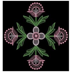 Rippled Flower Quilts 4 03(Md) machine embroidery designs