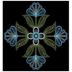 Rippled Flower Quilts 4 08(Lg) machine embroidery designs