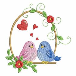 Valentines Day Birds 01 machine embroidery designs